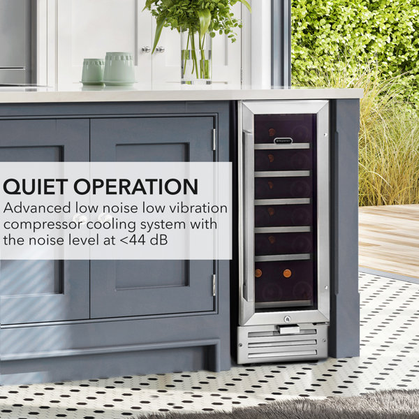 Whynter 12'' width 18 Bottle BuiltIn Wine Refrigerator & Reviews Wayfair